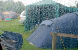 Setting Up Wet - Camping In The Rain