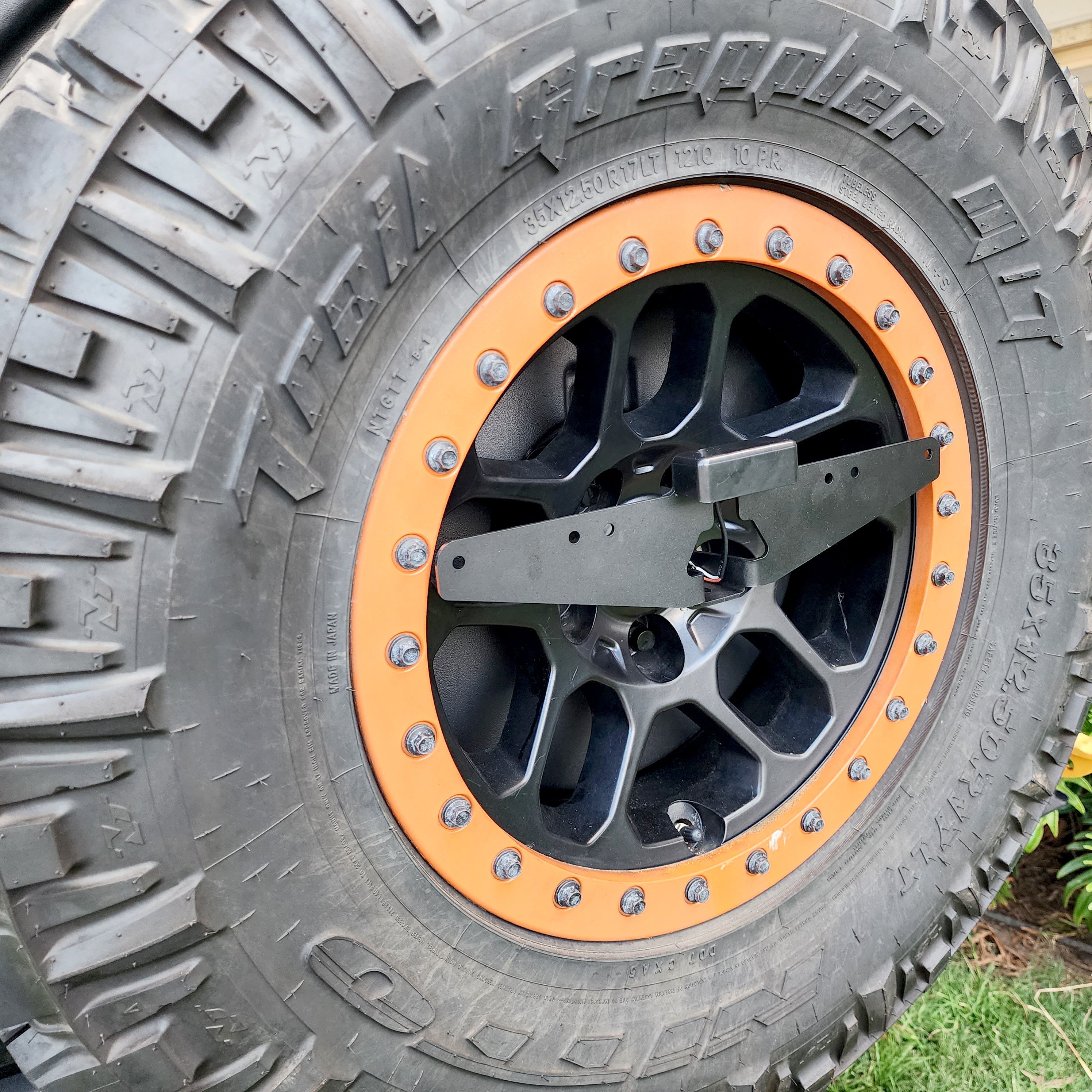 Universal 4WD & Caravan Rear Number Plate Relocation Bracket