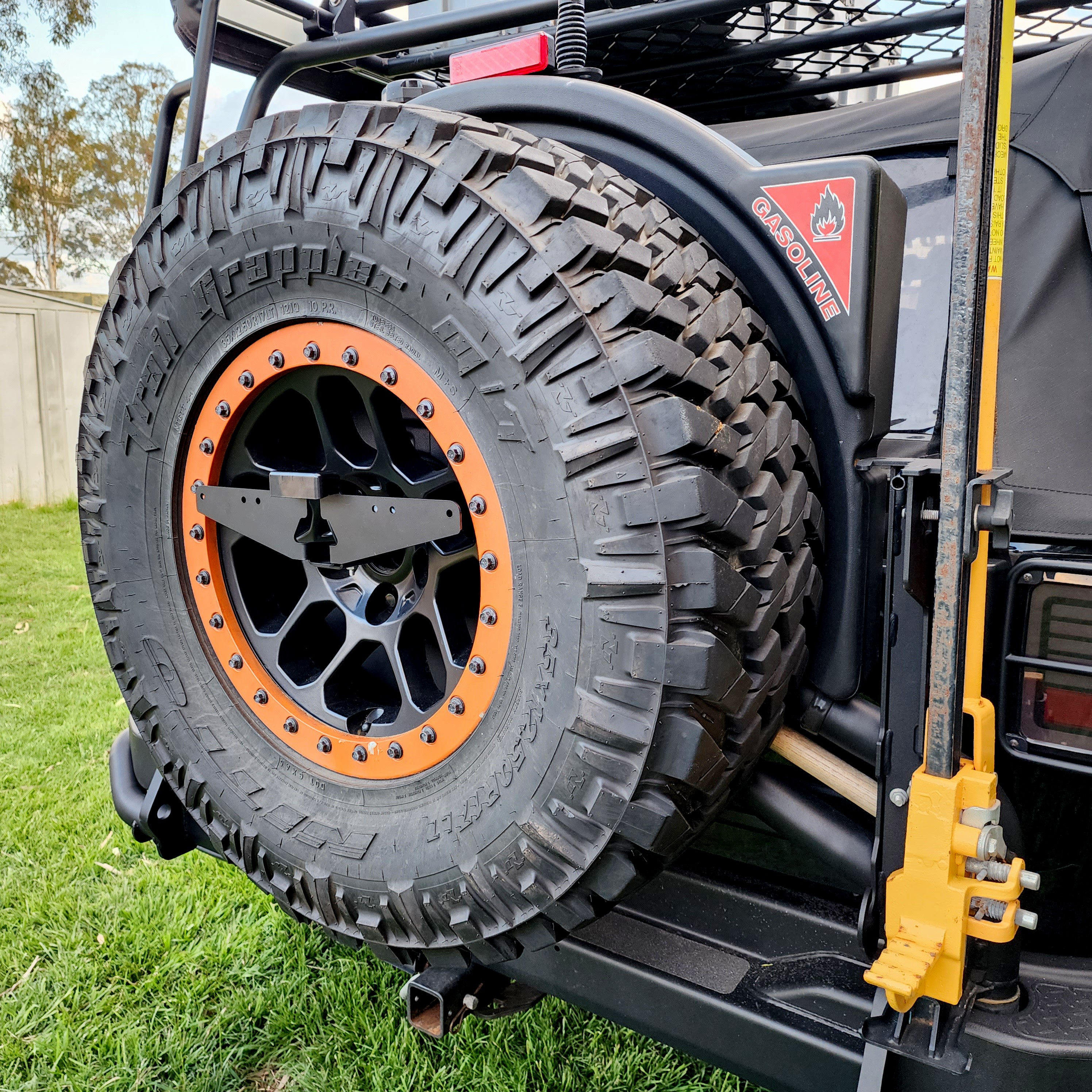 Universal 4WD & Caravan Rear Number Plate Relocation Bracket