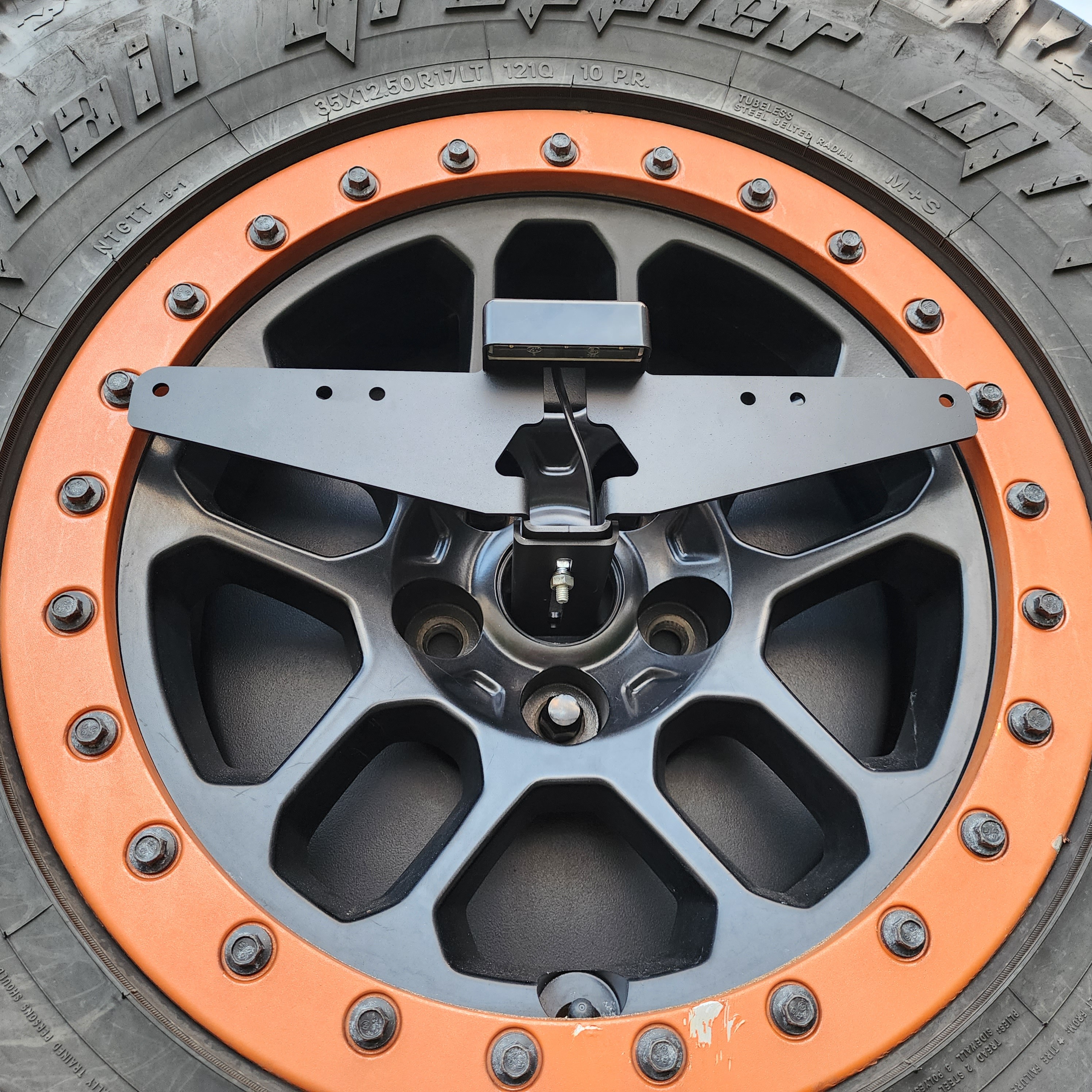 Universal 4WD & Caravan Rear Number Plate Relocation Bracket