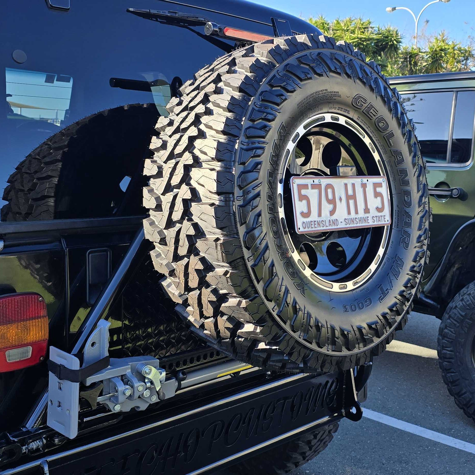 Universal 4WD & Caravan Rear Number Plate Relocation Bracket