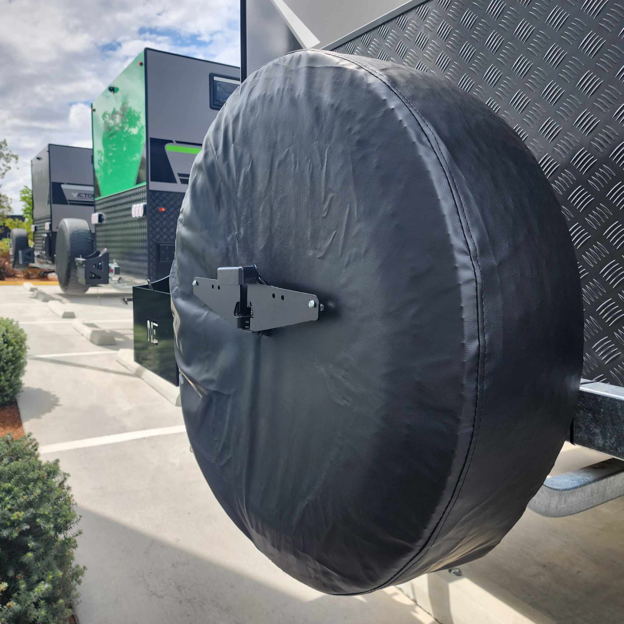 Universal 4WD & Caravan Rear Number Plate Relocation Bracket