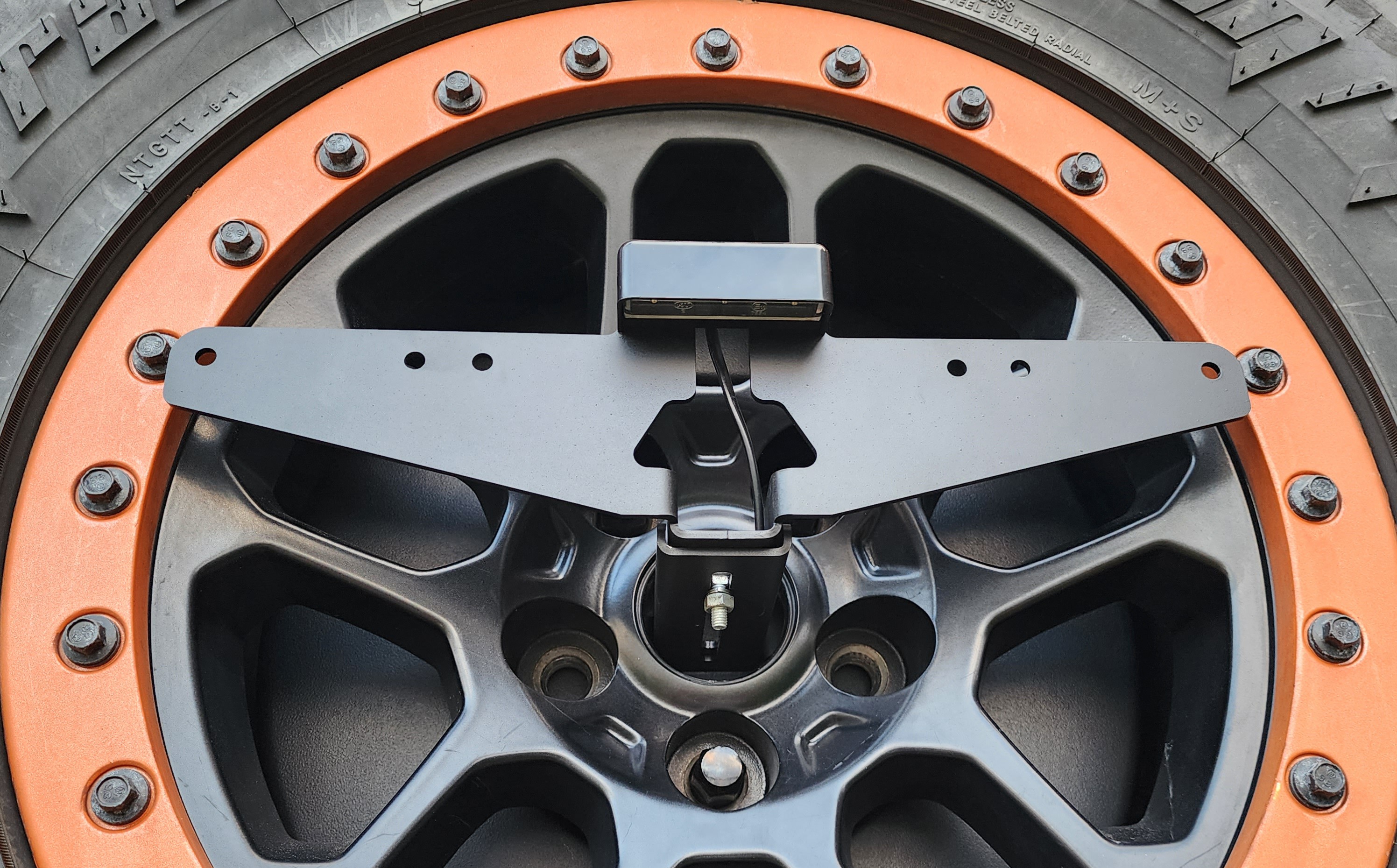 Universal 4WD & Caravan Rear Number Plate Relocation Bracket