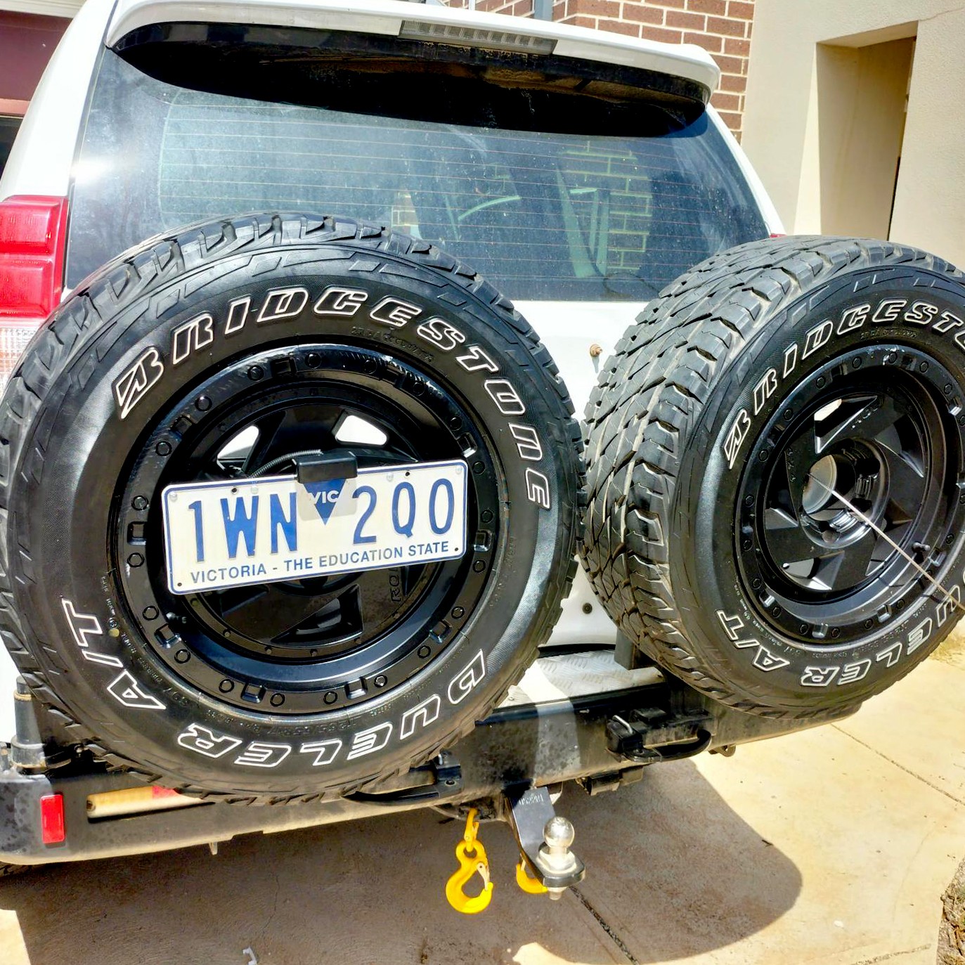 Universal 4WD & Caravan Rear Number Plate Relocation Bracket