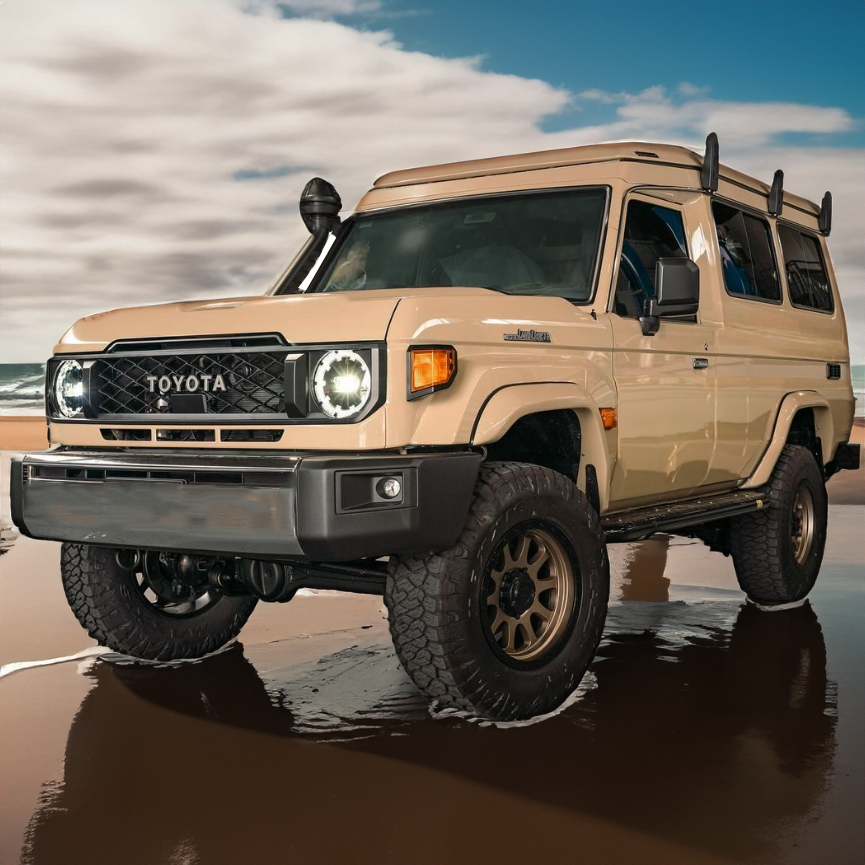 Factory Style Flares Suitable for Toyota 70 Series Landcruiser Troop Carrier Troopy GDJ78 / VDJ78 Series 2007 on & 2023+ Models