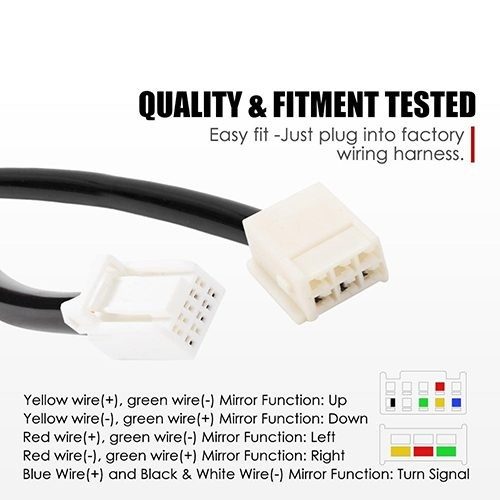 Extendable Towing Mirrors Suitable for Holden Colorado 2012-On