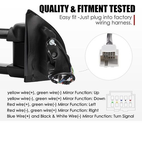 Extendable Towing Mirrors Suitable for Toyota Prado 150 2009-on