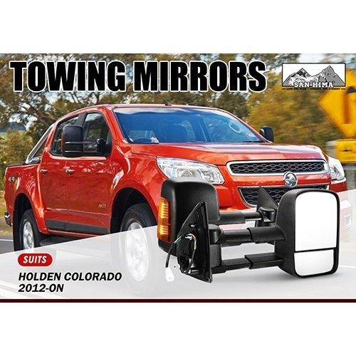 Extendable Towing Mirrors Suitable for Holden Colorado 7 2012-2016