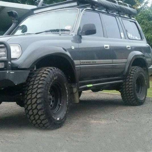 50mm Factory Style Flares Suitable for Toyota Landcruiser 80 series GLX '92-On Front & Rear