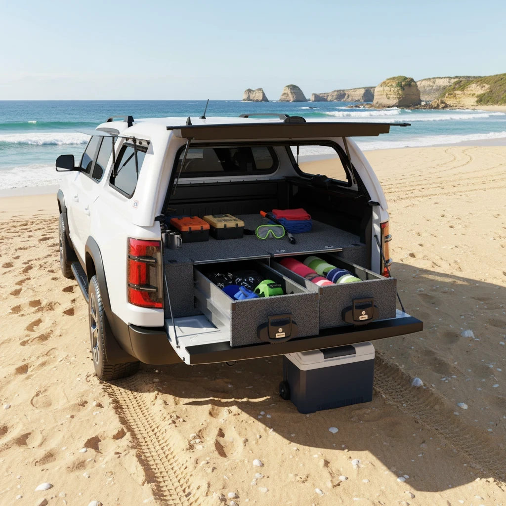 Fixed Floor Drawers Suitable For BYD Shark 6 Ute 01/2025 - Current