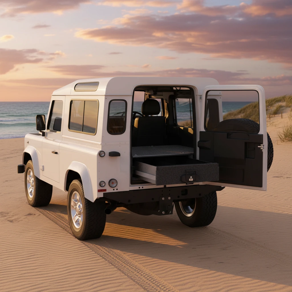 Drawer System Suitable For Land Rover Defender 90 01/2002-02/2016