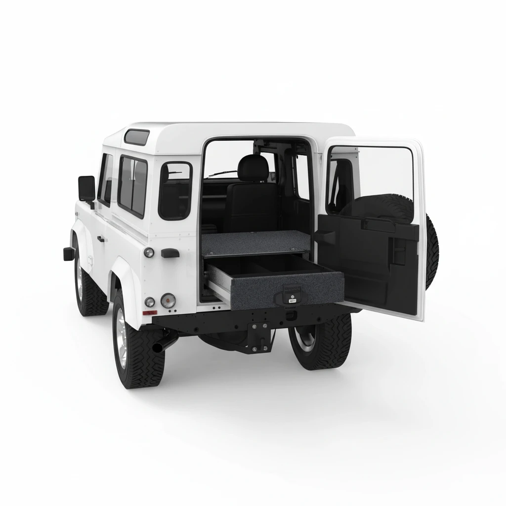 Drawer System Suitable For Land Rover Defender 90 01/2002-02/2016