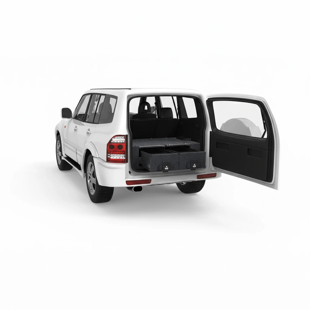 Drawer System Suitable For Mitsubishi Pajero NM Wagon 03/2000-12/2005