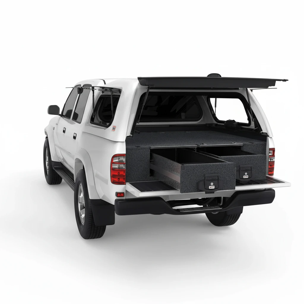 Drawer System Suitable For Toyota Hilux Dual Cab SR5 A Deck 11/1997-02/2005
