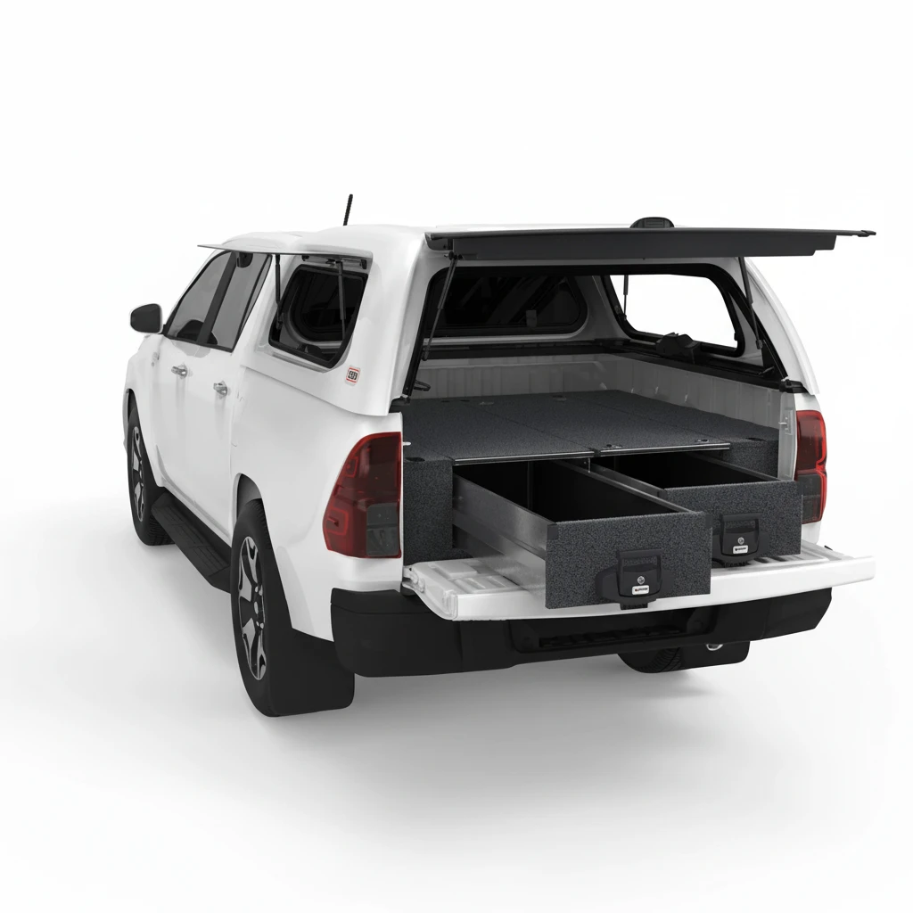 Drawer System Suitable For Toyota Hilux Dual Cab SR5 A Deck 10/2015-08/2021