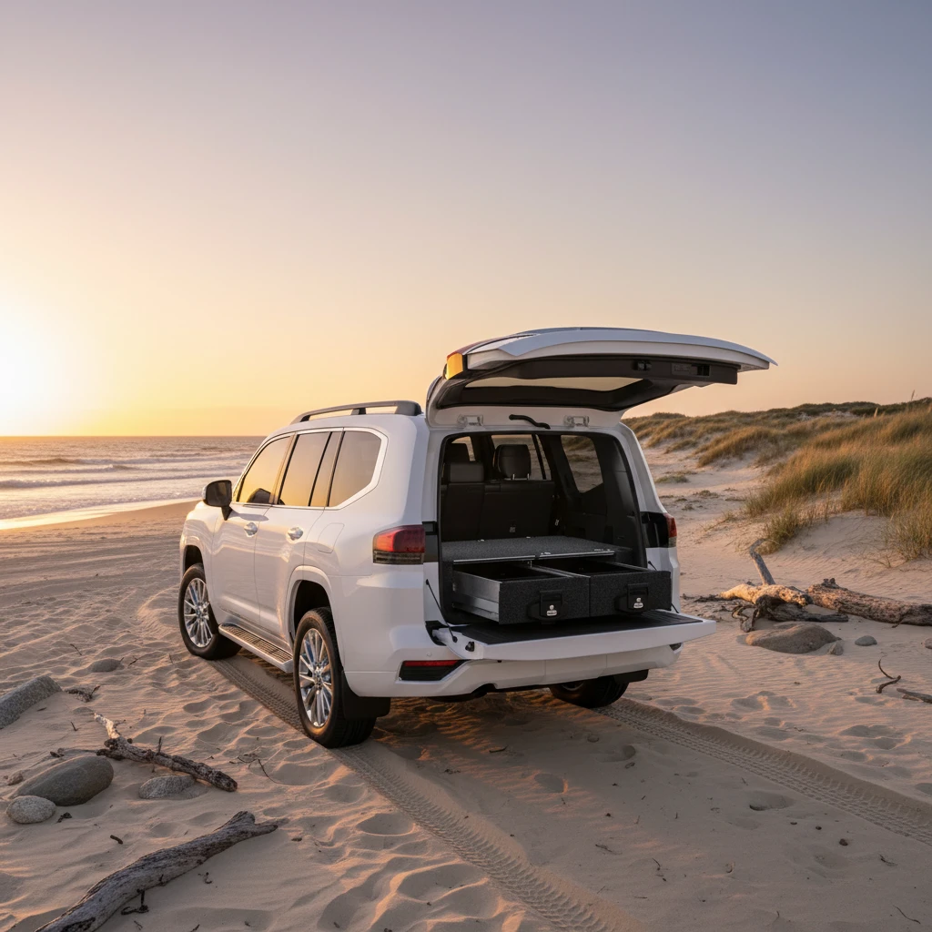 Drawer System Suitable For Toyota Landcruiser 300 Series 7 Seat Wagon 07/2021-Current