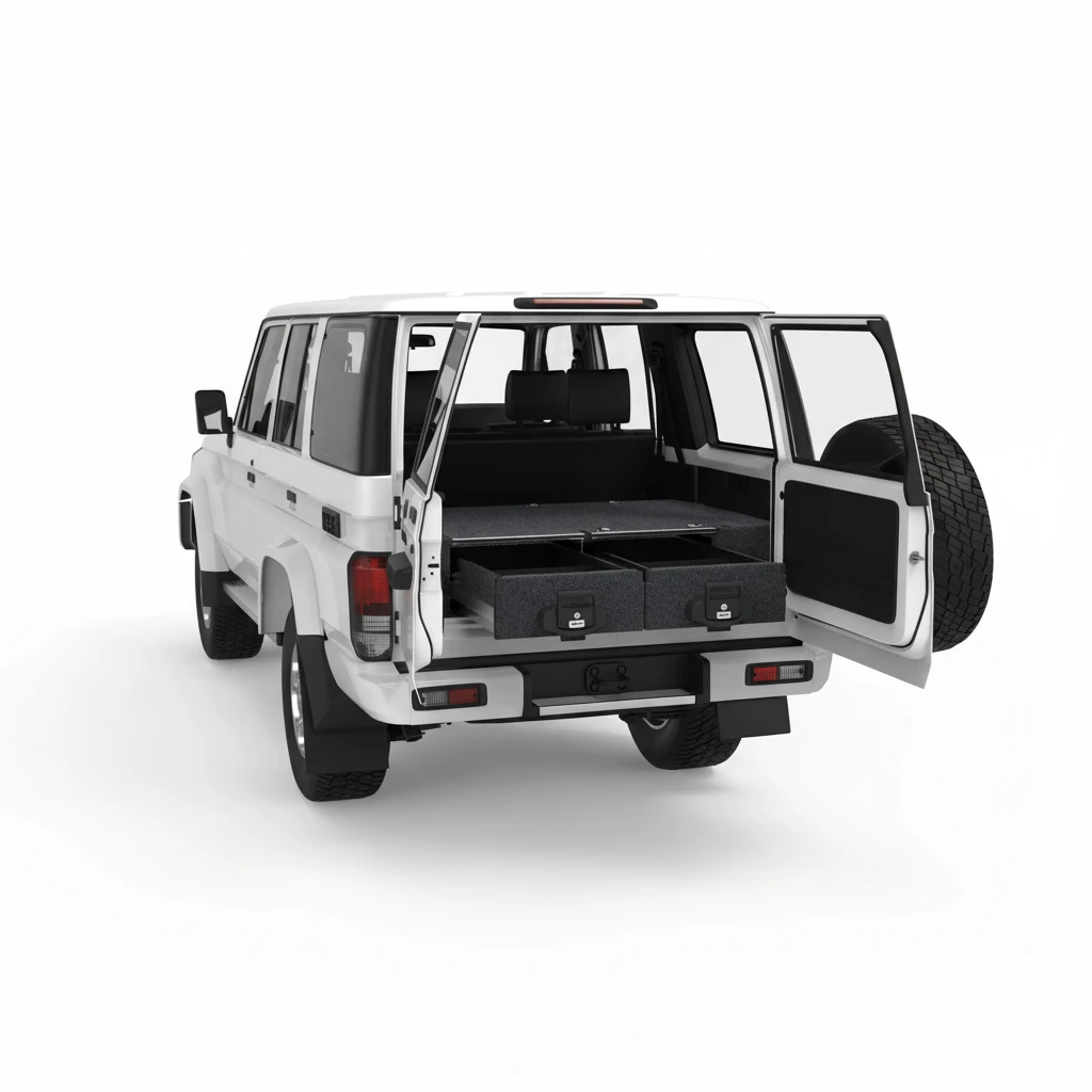 Drawer System Suitable For Toyota Landcruiser 70 Series 76 Wagon 09/2022-08/2023
