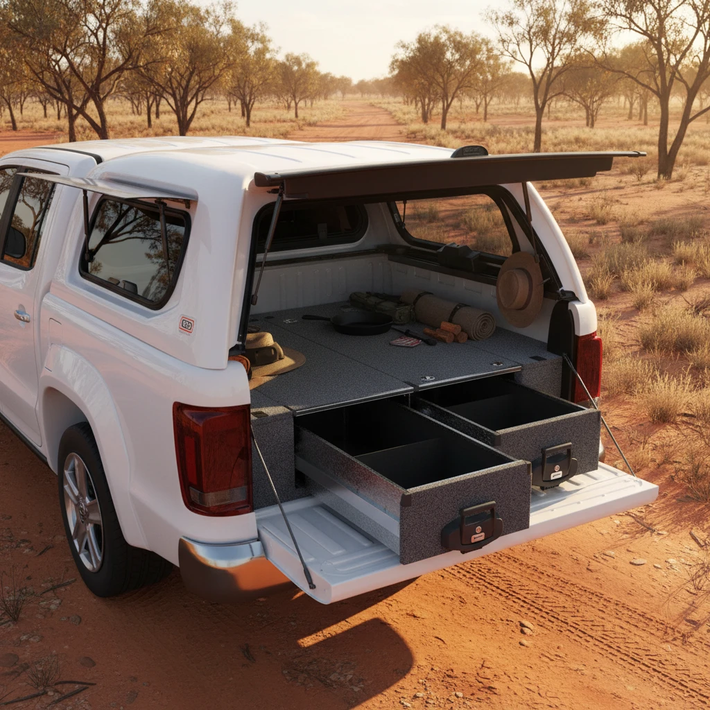 Drawer System Suitable For Volkswagen Amarok Generation 1 Dual Cab 01/2010—04/2023