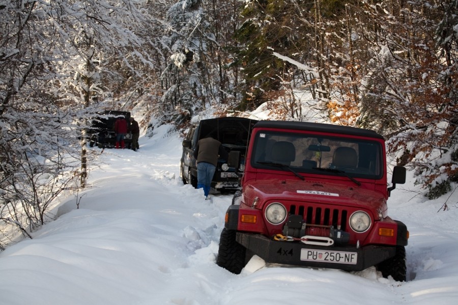 Recovering a vehicle in Snow & Ice