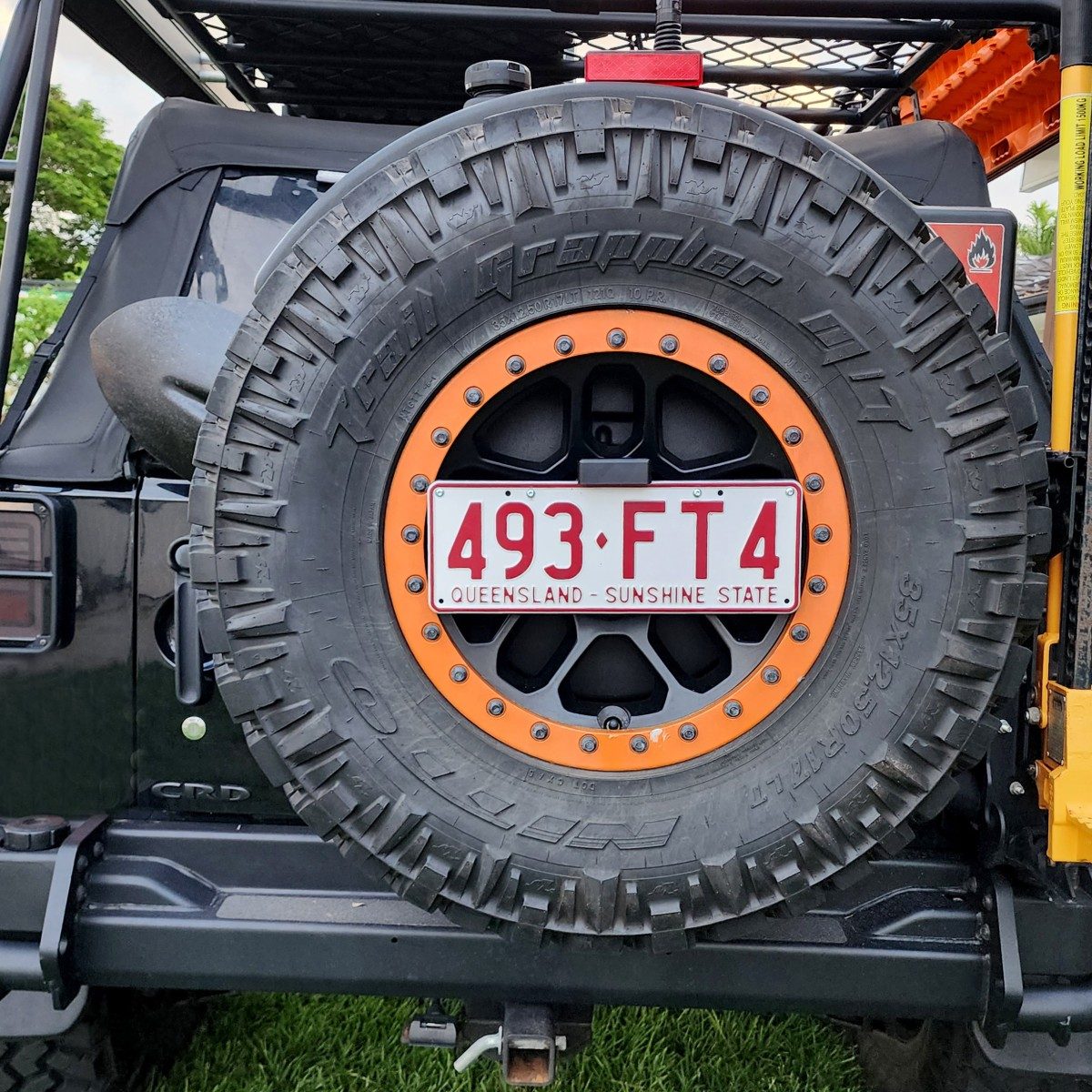 Jeep Wrangler Rear Number Plate Relocation Bracket